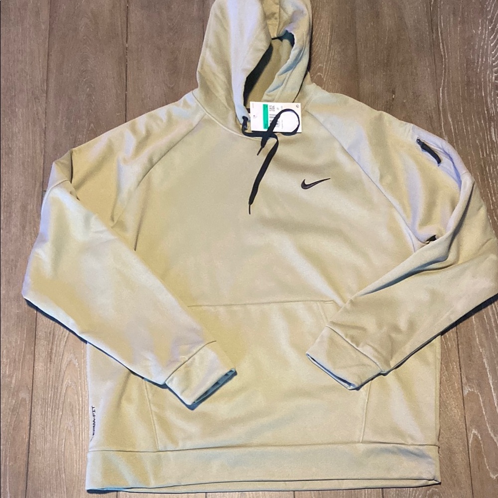 NWT Nike Beige Hoodie THERMA FIT